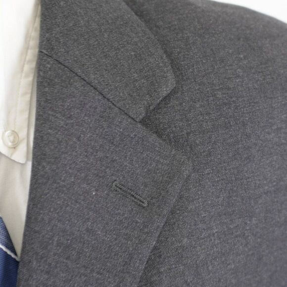 Pronto Uomo Italy Angelico Super 100s‎ Worsted Wool Gray 3 Button Blazer 42R - Picture 2 of 13